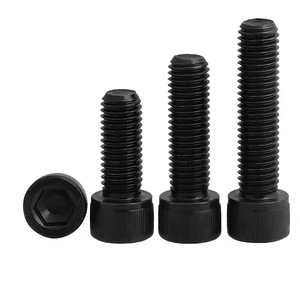 Cylindrical Head Hex Socket Screw 1/4 5/16 Unc Grade 12.9 Black Oxidation Construction Industry Standard - Product Image 2