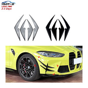 Séparateur de drapeau de pare-chocs avant noir brillant pour <span class=keywords><strong>BMW</strong></span> M3 M4 Series G80 G81 G82 G83 <span class=keywords><strong>2021</strong></span> + - Product Image 1