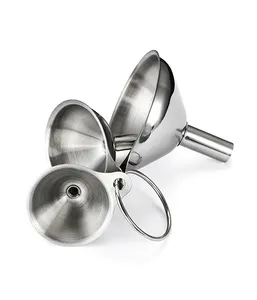 Liquid and Powder Conveying Food Grade Stainless Steel Funnel Set