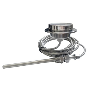 Industrieller Kapillar-Bimetall-<span class=keywords><strong>Thermometer</strong></span>-Kühlschrank aus Edelstahl weiß - Product Image 3