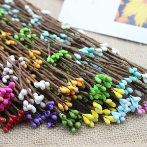 Ratán artificial Pengteng con bayas, 40 cm, material para manualidades de coronas, para decoración de bodas y hogar. - Product Image 1
