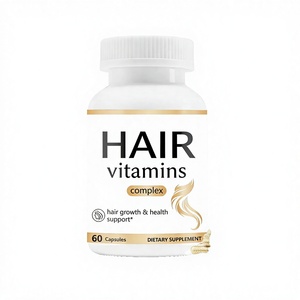 วิตามินบำรุงเส้นผมสำหรับผู้ใหญ่ ชนิดแคปซูล 60 เม็ด |   สูตรขั้นสูงเพื่อการเจริญเติบโตของเส้นผม ความแข็งแรง และสุขภาพเส้นผมโดยรวม - Product Image 1