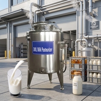 Machine de pasteurisation multifonctionnelle de 100, 200, 500 litres pour jus de pomme et lait