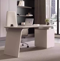 Escritorio Minimalista Moderno de Madera Sólida para Consultorio Dental/Estética, Escritorio para Jefe, Consultorio de Salón de Belleza - Ecológico