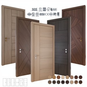 Puertas de Madera de Nogal Estilo Turco para Interiores, Puertas de Madera Maciza para Dormitorio - Product Image 2