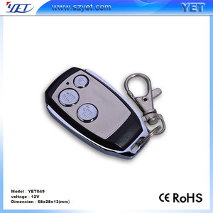 Vật liệu kim loại ba nút khuyến mại giá học mã không dây RF điều khiển từ xa yet049 - Product Image 2