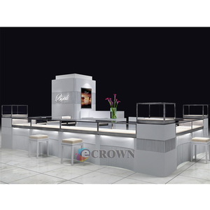 Kiosk Jewelry Display Cabinet <strong>Swiss</strong> case Design Ornaments Mall Jewelry case Straight Kiosk Jewelry Display Cabinet Marble Design OEM - Product Image 6
