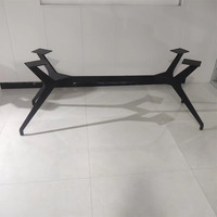 Pieds de table en métal industriel antique personnalisables pour table à manger en bois ou en marbre, bases de table en fonte pour dessus en granit