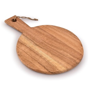 Artizon Studio – Blocs à découper ronds en bois naturel, fournis directement par l'usine, avec poignée, compatibles lave-vaisselle, épaisseur 1,5 cm, pour la découpe en cuisine - Product Image 1