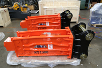 Breaker Hidrolik Sanyu SY1000 Baru, Cocok untuk Excavator 11-16t, Efisiensi Tinggi, Bersertifikasi ISO/CE, Konstruksi & Pertambangan