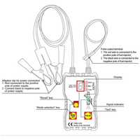 Testeur d'injecteurs de carburant automobile pour diagnostic de fuites et de brûlures, outil de diagnostic du système de carburant, mode 4 pulsations, outil de nettoyage automobile