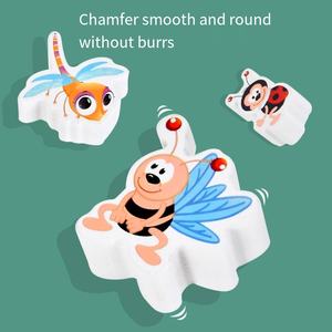 Деревянная развивающая игрушка-головоломка Elisyia: «Рыбалка» и «Ловля червей» с фруктовым дизайном для детей 2-13 лет - Product Image 3