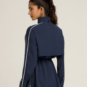 Ensemble de tennis et pickleball 2 pièces en nylon coupe-vent personnalisé, haut à manches longues et short respirant et confortable pour l'automne - Product Image 4
