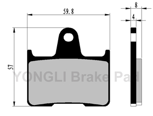 Plaquettes de frein de moto compatibles pièce métallique pour HONDA VT 750 KAWASAKI CTR/ZZR1400 <span class=keywords><strong>GSXR</strong></span> 600/GSF <span class=keywords><strong>650</strong></span> - Product Image 6