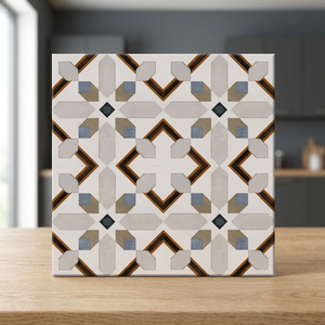 Carreaux de sol en céramique numérique émaillés 40x40cm, porcelaine vitrifiée, décoratifs pour la salle de bain et l'aménagement intérieur - Product Image 1