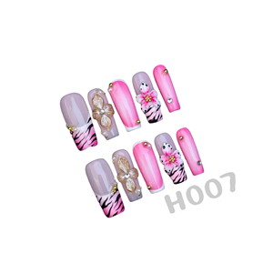 Juego <span class=keywords><strong>de</strong></span> <span class=keywords><strong>uñas</strong></span> a presión <span class=keywords><strong>de</strong></span> cobertura completa para <span class=keywords><strong>niñas</strong></span> Temperamento suave Hipoalergénico Reutilizable <span class=keywords><strong>Diseños</strong></span> al por mayor Pegamento Modelo <span class=keywords><strong>de</strong></span> estilo falso - Product Image 2