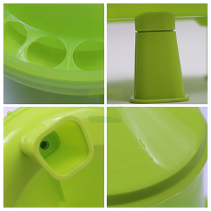 Mangeoire à poulet d'extérieur verte, résistante aux intempéries, seau à nourriture imperméable et anti-oiseaux, prix de gros disponible - Product Image 6