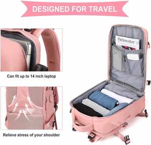 Mochila de Viaje Grande con Compartimento para Zapatos, Mochila de Senderismo para Mujer, Mochila de Mano - Product Image 6