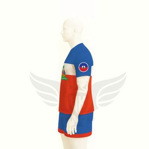 ชุดฟุตบอลทีมชายแบบกำหนดเองได้ แรงบันดาลใจจากเฮติ พร้อมกางเกงขาสั้น ชุดแฟนคลับส่วนตัว - Product Image 3