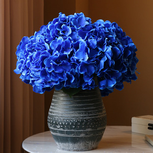 Bouquet d'hortensias Ruilisi, 5 têtes, fleurs en soie rose pour la décoration de la maison et des mariages - Product Image 2