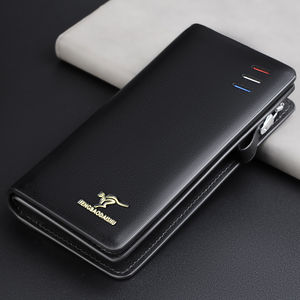 Pochette <span class=keywords><strong>Homme</strong></span> Grande Capacité Tendance en Cuir de Luxe, Portefeuille d'Affaires Personnalisable, Élégant <span class=keywords><strong>Porte</strong></span>-Cartes de Crédit en PU – Idéal Cadeau - Product Image 3