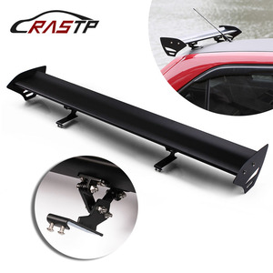 สปอยเลอร์หลัง CRASTP แบบชั้นเดียว อลูมิเนียมอัลลอยด์ สีดำด้าน ติดตั้งโดยไม่ต้องเจาะ สำหรับฝากระโปรงท้ายรถแฮทช์แบค - Product Image 1