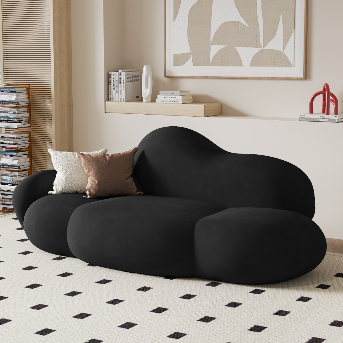 ชุดสำหรับ 3 คน - สีดำ (1.9 เมตร) [ผ้าสักหลาด]