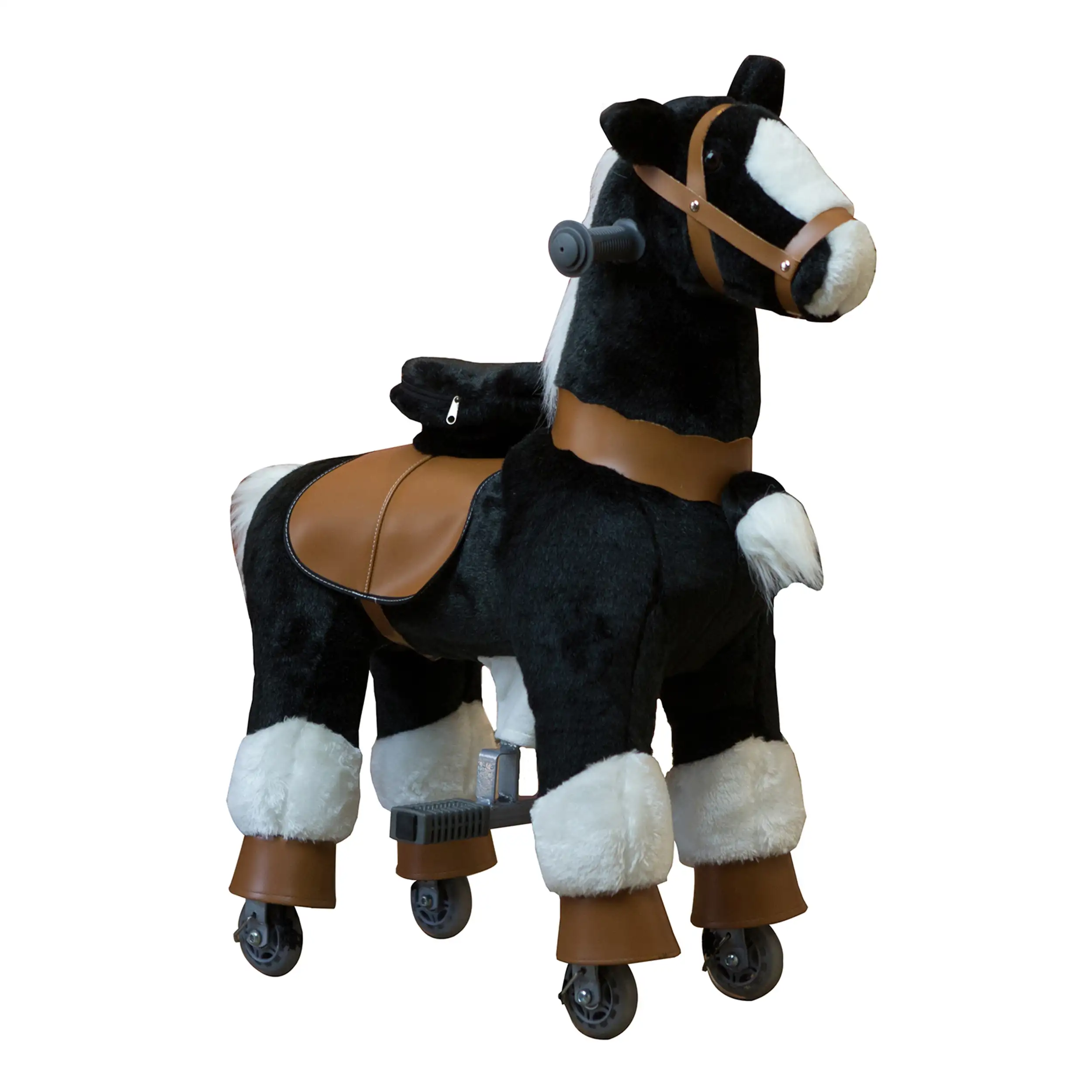 Ponyfunny kids ride on toy horse animal giocattoli di peluche ride zombie horse ride on pony horse with stick