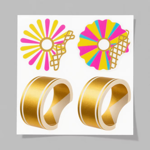 Custom Embossed Adhesive Gold <b>Sticker</b> Printing Waterproof Vinyl Foil Bottle Paper Labels with Product <b>Logo</b> Packaging Solution - Product Image 5