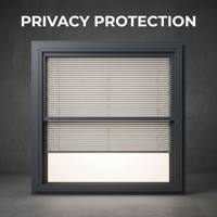 Ventana Moderna de Aluminio con Persianas Internas Integradas para Control de Privacidad, Ventana Abatible Superior para Hotel y Sala de Reuniones