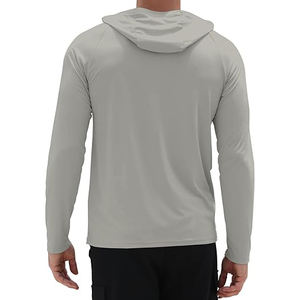 Impermeable UPF50 fibra de bambú pesca protección solar Sudadera con capucha personalizada su logotipo transpirable sublimación impresa pesca larga - Product Image 2