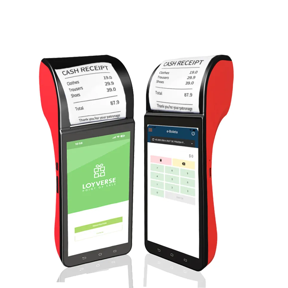 Günstige Einzelhandel Pos Systeme Android 8.1 Bus Ticketing Machine All-in-One-Touchscreen Supermarkt Loy verse Pos Terminal