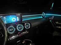Accessoires pour Mercedes-Benz Classe A W177 : Garniture de sortie d'air turbine, garniture d'entrée d'air, éclairage d'ambiance LED