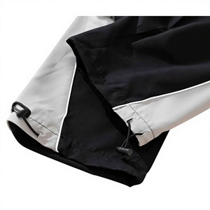 Pantalon de jogging cargo noir pour homme, taille élastique, cordon de serrage, poches latérales, décontracté, respirant, séchage rapide, écologique - Product Image 4