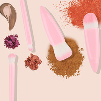 Ventes Flash Stock Ensemble de Pinceaux de Maquillage de Voyage 5 Pièces Mini Kit Complet Cosmétique avec Miroir Facile à Transporter