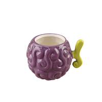 Tasse en céramique créative en stock, motif Fruit du Diable One Piece, ornement artisanal, cadeau d'anniversaire de bureau, protection de l'environnement, dessin animé
