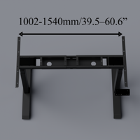Rangka Meja Kerja Modern PR Dual Motor Tiga Tingkat Berbahan Metal - Furnitur Kantor Ergonomis, Tahan Lama, dan Dapat Disesuaikan Ketinggiannya