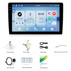 Autoradio Android Podofo 10 pouces double DIN 4+128G avec écran Incell, Carplay/Android Auto sans fil, WiFi, grand stock pour une livraison rapide - Product Image 6