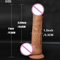 Juguete Sexual, Funda Extensora de Pene de Silicona Gruesa, Reutilizable, Dildo Realista, Condones, Retrasa la Eyaculación, Súper Suave