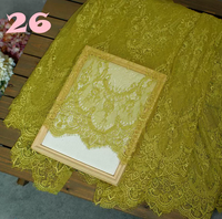 Tissu en dentelle Chantilly française pour cils, maille, DIY, nappes, rideaux, vêtements