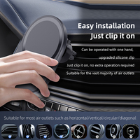 Chargeur sans fil magnétique ultra-résistant pour grille d'aération de voiture 2026 pour IP 15 Pro, support de téléphone portable à charge rapide 15W en ABS, OEM&ODM