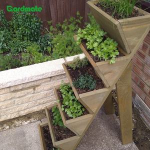 Jardinière en <span class=keywords><strong>bois</strong></span> GARDMATE à 6 niveaux, durable et écologique, <span class=keywords><strong>pour</strong></span> herbes, fleurs et fraises - Product Image 3