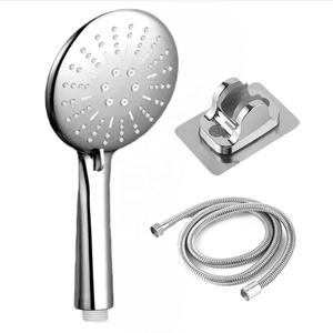 Pommeau de <span class=keywords><strong>douche</strong></span> en plastique entièrement chromé multi-fonctions portable 3 jets économie <span class=keywords><strong>d</strong></span>'<span class=keywords><strong>eau</strong></span> douchette 3 fonctions accessoires de salle de bain - Product Image 3