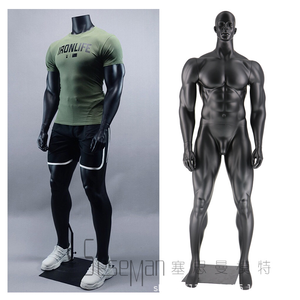 Model alat peraga otot besar pria, model pakaian olahraga seluruh tubuh, model pajangan model jendela olahraga - Product Image 4