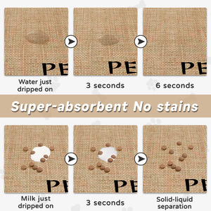 Tapete de Alimentación para Mascotas, para Perros y Gatos, Suave, Absorbente, de Tierra de Diatomeas, Antideslizante, Impermeable, Resistente a Salpicaduras, Sostenible - Product Image 3