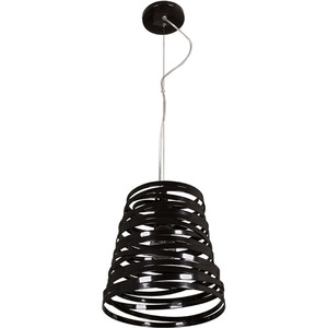 ELSA 1xE27.26 cm Black Pendant <b>Light</b> Stylish Chandelier for Home Decor - Product Image 1