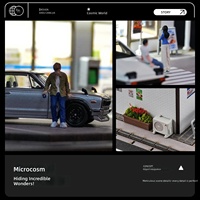 1:64 Miniatur Toko Kelontong untuk Program Tema dan Kemasan Label Pribadi OEM