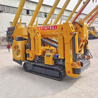Mini-grue araignée pour la construction et les travaux de levage en espaces étroits intérieurs, tels que les murs-rideaux, les structures en acier et les ateliers d'usine.