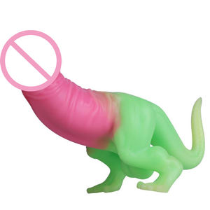 Deepspot Realistischer Riesiger Tier-3D-Cartoon Lebensgroßer Bunter Tyrannosaurus Dinosaurier Sexspielzeug Penis Dildo - Product Image 6