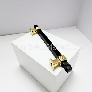 Tirador de Armario de Aluminio 8019 Negro Dorado, Diseño Contemporáneo, Herraje Duradero para Muebles - Product Image 4